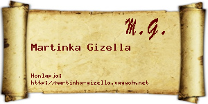 Martinka Gizella névjegykártya